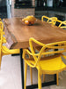 Conjunto de Jantar Fujiwaka - Mesa de Jantar 160x80 + 6 Cadeiras Allegra - Coleção Clássica-Madeirado - Mesa de Madeira Rustica