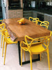 Mesa de Madeira Rustica de Jantar - Abacau de Pequiá 6 ou 8 lugares 170 x 80