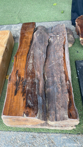 MESA DE CENTRO RUSTICA 97X43 - LOJA SP-Madeirado - Mesa de Madeira Rustica