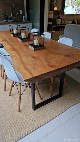 Cliente Karina Bonalume Freire 220x100 - Mesa de Jantar-Madeirado - Mesa de Madeira Rustica