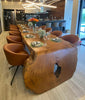 Cliente Edson Alcoléa Filho - Mesa cascata 400x110 + aparador 260x90x110 + Prancha 350x70-Madeirado - Mesa de Madeira Rustica