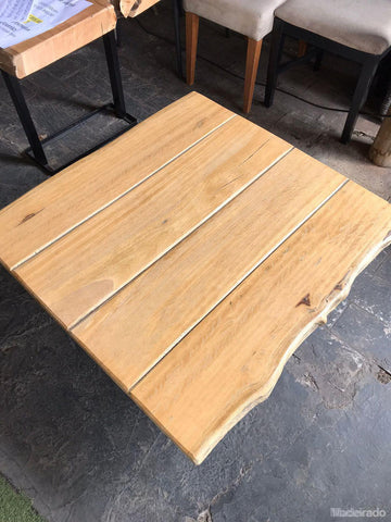 MESA DE CENTRO RUSTICA - 98X90 - LOJA SP-Madeirado - Mesa de Madeira Rustica