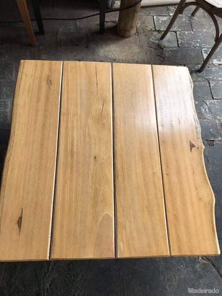 MESA DE CENTRO RUSTICA - 98X90 - LOJA SP-Madeirado - Mesa de Madeira Rustica
