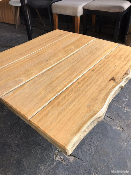 MESA DE CENTRO RUSTICA - 98X90 - LOJA SP-Madeirado - Mesa de Madeira Rustica
