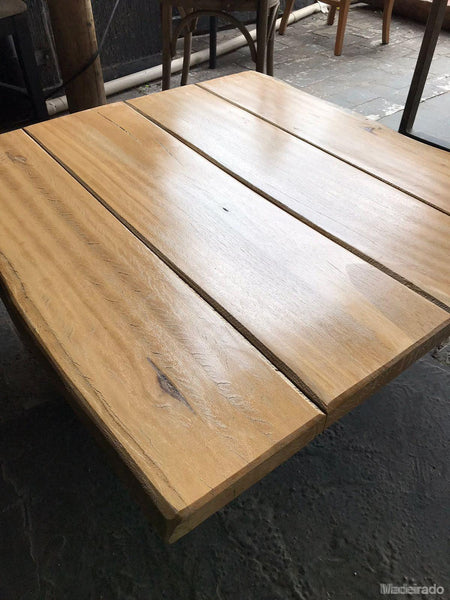 MESA DE CENTRO RUSTICA - 98X90 - LOJA SP-Madeirado - Mesa de Madeira Rustica