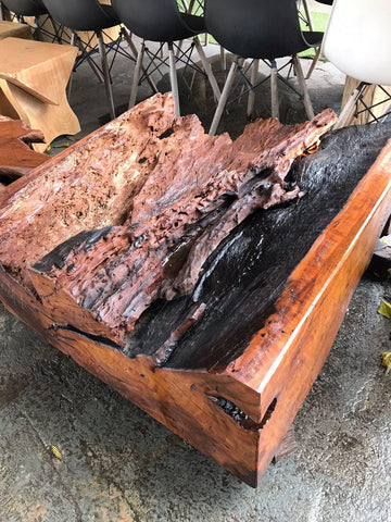 MESA DE CENTRO RUSTICA 100X80 - LOJA SP-Madeirado - Mesa de Madeira Rustica