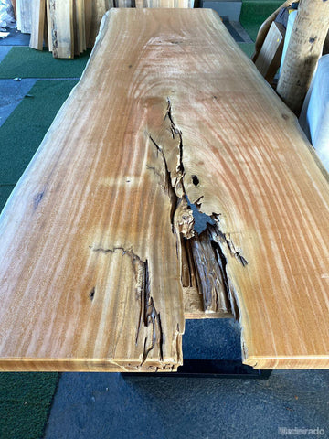 Mesa Rústica de Jantar 280x106 - SPM6005-Madeirado - Mesa de Madeira Rustica