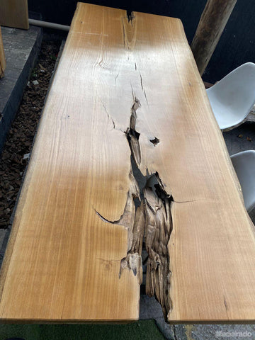 Mesa Rústica de Jantar 250x96 - SPM6004-Madeirado - Mesa de Madeira Rustica