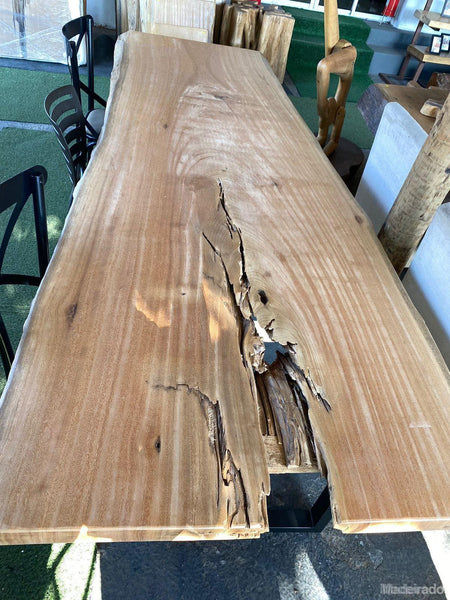 Mesa Rústica de Jantar 280x106 - SPM6007-Madeirado - Mesa de Madeira Rustica