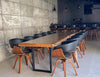 Mesa de Madeira Rustica de Jantar - Abuanato de Pequiá 10-14 lugares (400x100)
