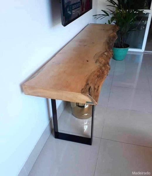 Aparador Mutum de Madeira Maciça Pequiá 200x50-Madeirado - Mesa de Madeira Rustica