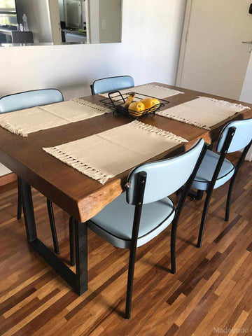 Mesa Rústica Sambaqui de Jantar Natural 170x80