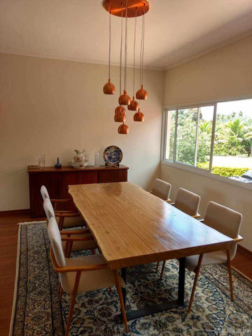 Mesa Rústica de Jantar de Madeira Maciça Tapera 8 lugares - 200x100-Madeirado - Mesa de Madeira Rustica