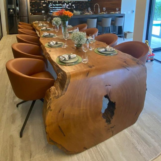 Mesa Tronco de Árvore - Madeirado - Madeirado - Mesa de Madeira Rustica