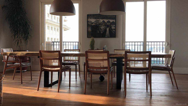 Mesa de jantar Buriti de Madeira Maciça - (300 x 100) 