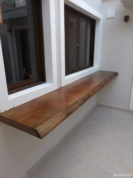 Bancada de Madeira Maciça - Saua - 180x50-Madeirado - Mesa de Madeira Rustica