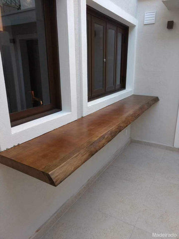 Bancada de Madeira Maciça - Saua - 180x50-Madeirado - Mesa de Madeira Rustica