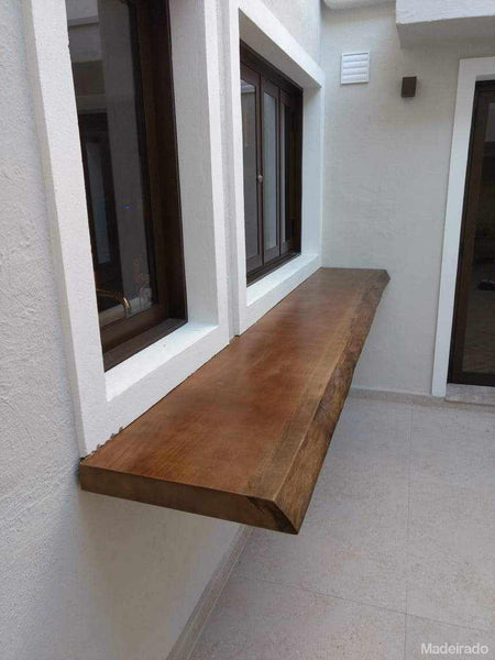 Bancada de Madeira Maciça - Saua - 180x50-Madeirado - Mesa de Madeira Rustica