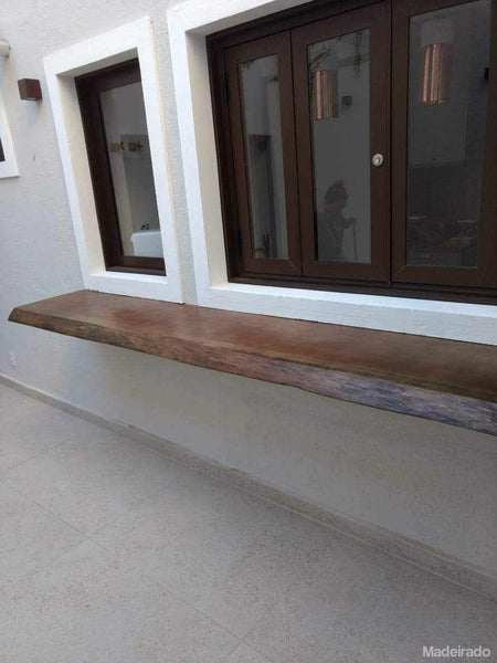 Bancada de Madeira Maciça - Saua - 180x50-Madeirado - Mesa de Madeira Rustica