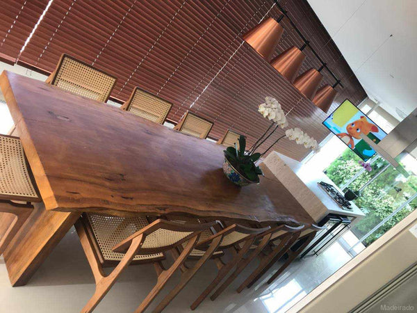 Mesa de Jantar Abaporu 320 x 110-Madeirado - Mesa de Madeira Rustica