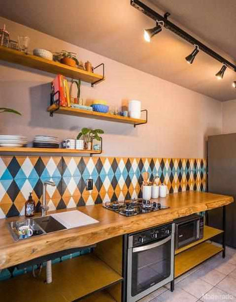 Bancada Matauê para Cozinha de Madeira Pequiá de 300x60