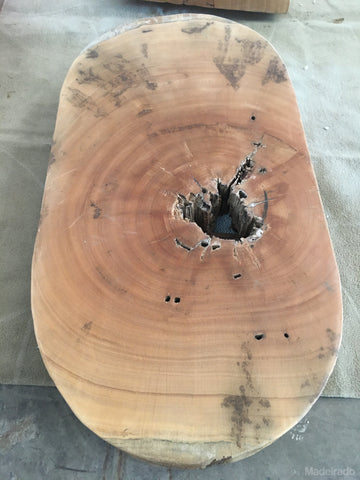 Mesa de Centro Rústica Retangular - 150x76 - Loja de Fábrica - FS2333-Madeirado - Mesa de Madeira Rustica