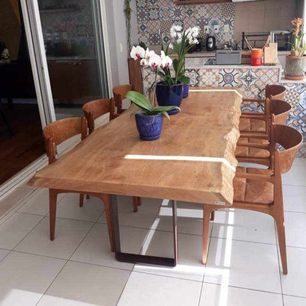 Mesa de Madeira Rustica pranchaemmadeira