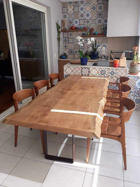 Mesa de tronco de arvore