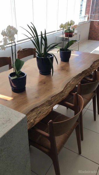 Mesa de Madeira Rustica pranchaemmadeira
