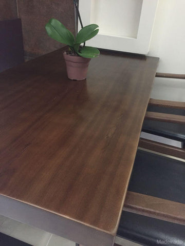 Mesa de Jantar - 140x80 - para 4 a 6 lugares - Coleção Industrial-Madeirado - Mesa de Madeira Rustica