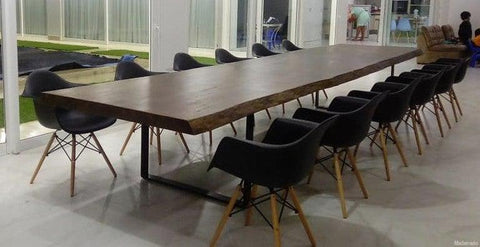Mesa de Madeira Rustica de Jantar - Balumã de Pequiá de 12-14 lugares (500x110)