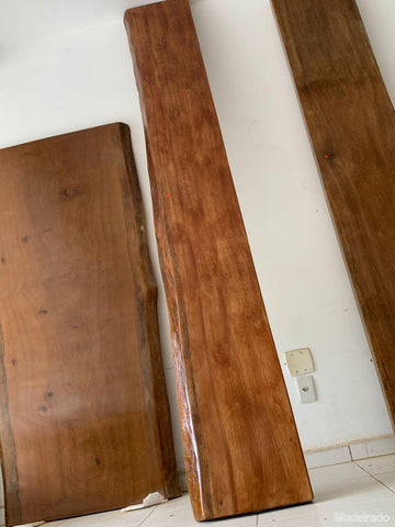 Bancada - 280x40 - Borda Organica - Loja Goias-Madeirado - Mesa de Madeira Rustica