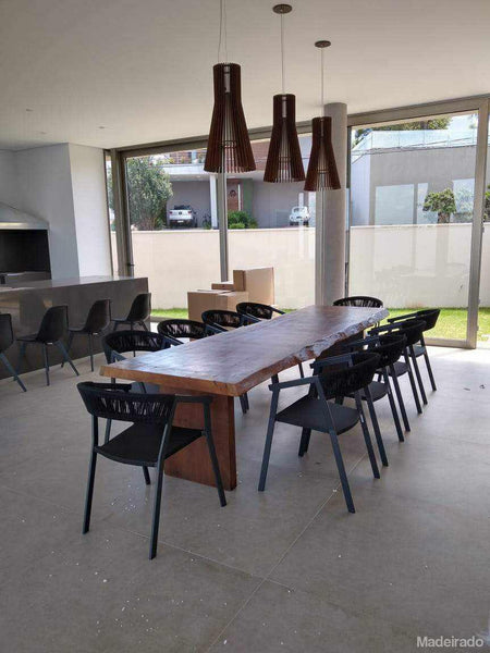 Mesa de Jantar Madeira Maciça  Butantã - 500x100