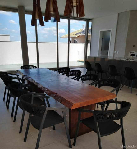 Mesa de Jantar Madeira Maciça Butantã 500x100 