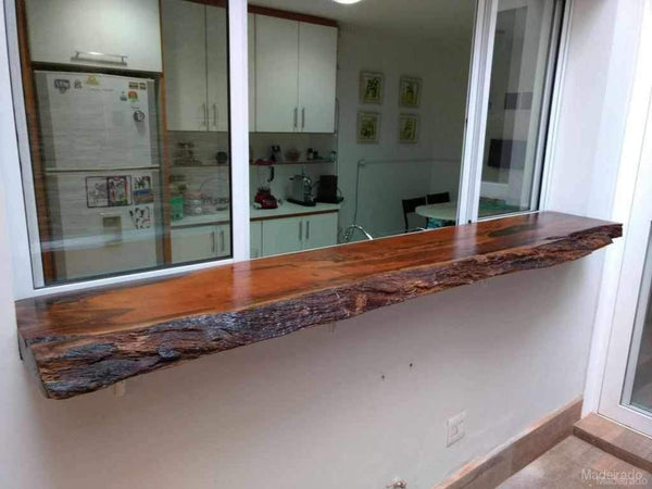 Bancada Araponga de Madeira Maciça (250 x 45) - Loja de Móveis de Madeira Maciça. Moveis Rusticos