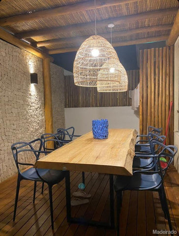 Mesa Rústica de Jantar Inhamó  - 180x80 para 6 a 8 lugares