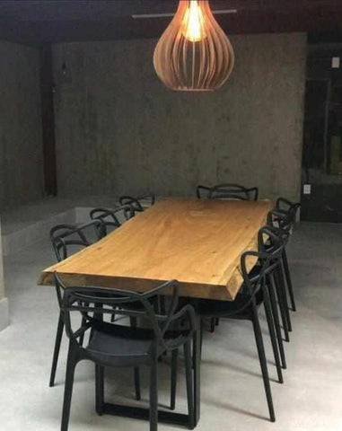Mesa de Jantar de Madeira Maciça Ubirajara 220x100 - 8 Lugares