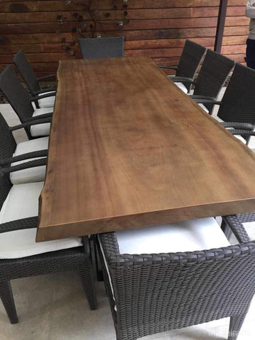 Mesa de Madeira Jaraguá Pequiá (300 x 110) - Loja de Móveis de Madeira Maciça. Moveis Rusticos